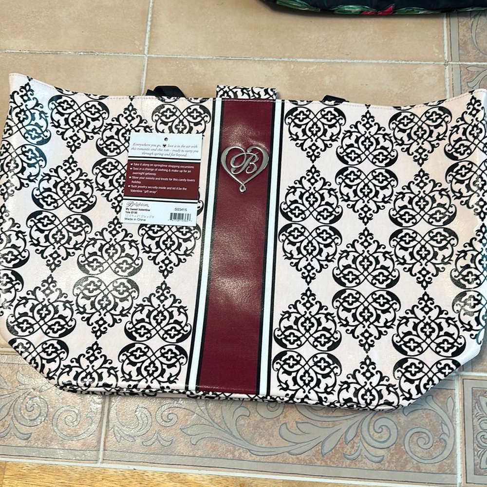 Brighton My Sweet Valentine Tote BNWT